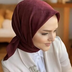 Bambu Kraş Eşarp Bordo