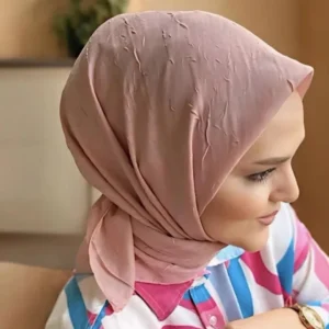 Bambu Kraş Eşarp Pudra
