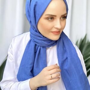 Bambu Kraş Şal Mavi