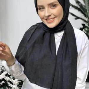 Bambu Kraş Şal Siyah