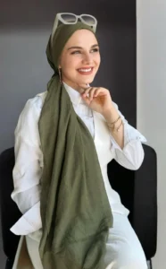 Dubai Pamuk Şal Haki