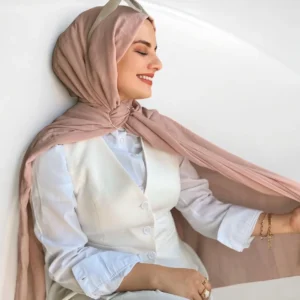 Dubai Pamuk Şal Pudra Pembe