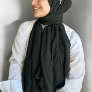 Dubai Pamuk Şal Siyah