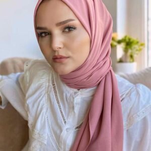 Gül Kurusu Pamuk Kraş Şal