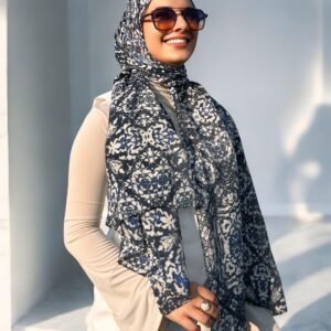 PAMUK VUAL ŞAL STELLA LACİVERT