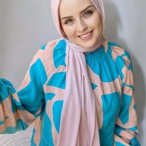 Penye Şal Pudra Pembe